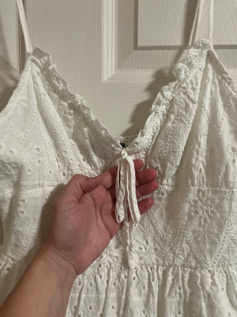 Simplee Apparel White Eyelet Sundress - Picture 3 of 7
